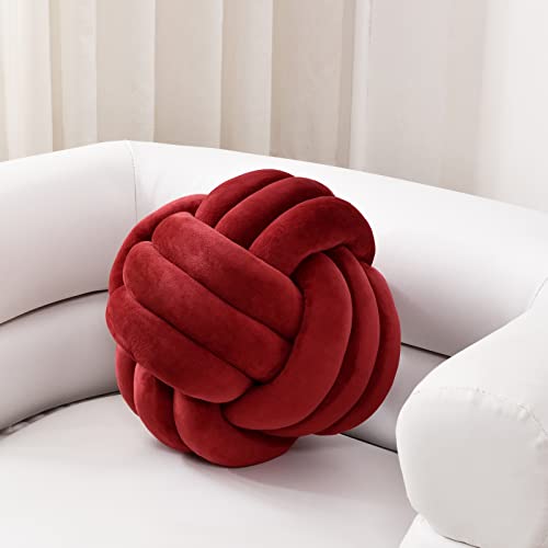 Sioloc Soft Knot Ball Pillows,Round Throw Pillow Cushion Home Dec...