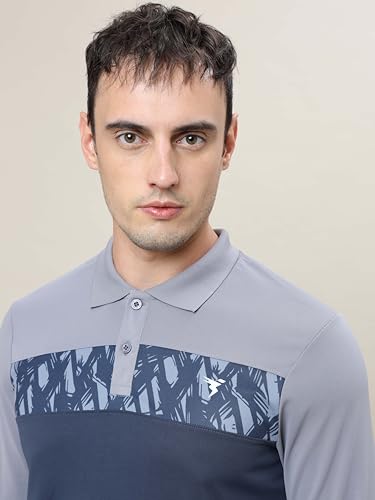 Image of TECHNOSPORT Men's 100% Polyester Slim Fit T-Shirt - (P710 P ) Pack of 1