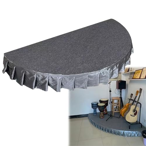 Portable Stage Platform for Kids Concert - 15cm High Performance Stage with Stage Mat for Drumming/Singing/Performances, 100x50cm