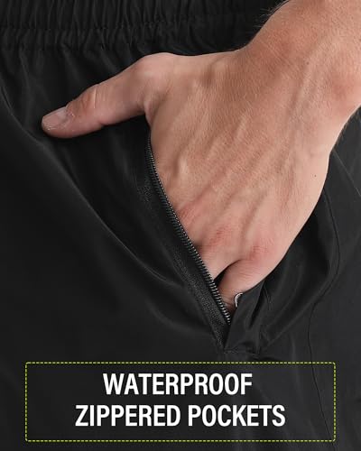 iCreek Men's Waterproof Rain Pants Lightweight Packable Windproof Outdoor Over Pants for Hiking Fishing Golf - Image 5