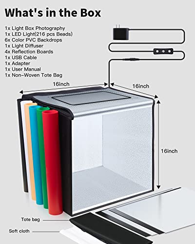 Glendan Light Box Photography, Portable Photo Studio Light