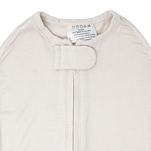 Image of Woombie Eucalyptus Leaf Tencel Sweaddling Blanket - Ultra Soft, Soothing Eucalyptus Fiber Newborn Swaddle - Wearable Baby Blanket - Cream, 5-13lbs