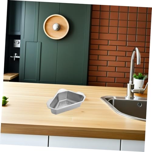 Colador Triangular de Acero Inoxidable para Fregadero miniatura 4