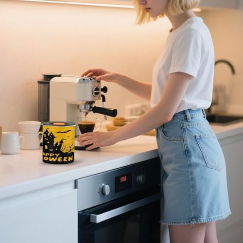 Contenedor para café acero inoxidable 500ml cilindro miniatura 7