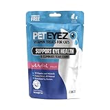 Pet Eyez Vitamin Treats for Cats - Tear Stain Remover - Eye Health Support - Reduces Itching & Allergies - Whitefish Flavor - 1oz
