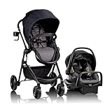 Evenflo Pivot Modular Travel System with LiteMax Preemie and Infant Car Seat (Casual Gray)