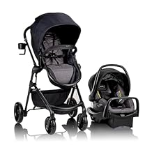 Evenflo Pivot Modular Travel System with LiteMax Preemie and Infant Car Seat Casual Gray
