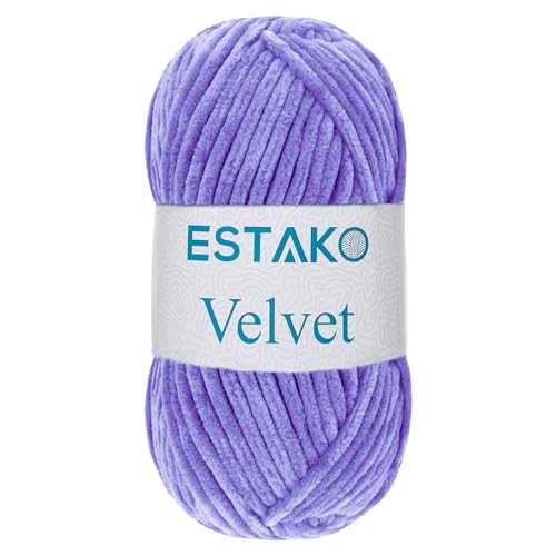 Estako Velvet Chenille Blanket amigurumi Yarn for Crocheting and Knitting