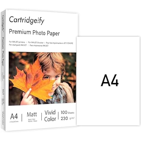 Cartridgeify Premium Double-Sided Matte Photo Paper Cover