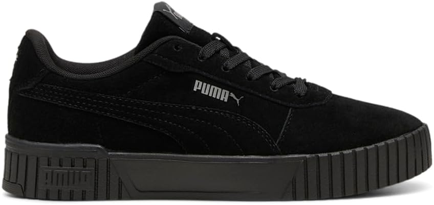PUMA Womens Carina 2.0 Sd Lace Up Sneakers Shoes Casual - Black