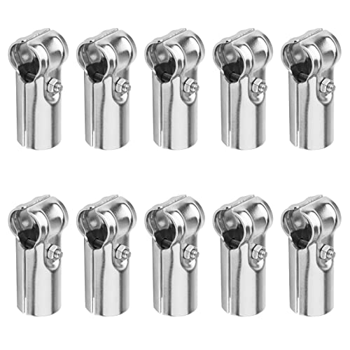 eoere 10 Sets T Pipe Connector for 1-3/8" x 1-3/8" Fence Pipe, Chain Link Fence Clamp, Stainless Steel by eoere - Used condition - US$18.64
