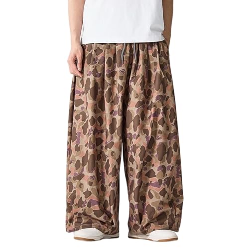 Pantalon large homme style japonais fluide et léger pour éviter la chaleur en été