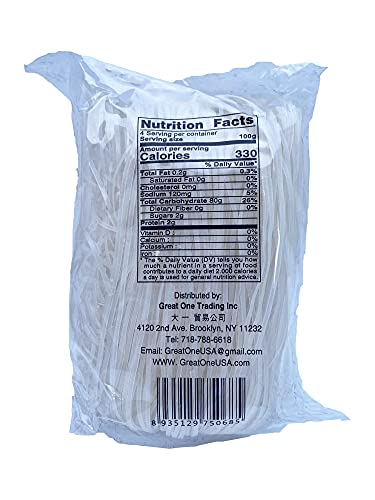 CAF Tapioca Noodles, Cassava/Yuca Noodles, Tapioca Glass Noodles, Cassava Noodles, Yuca Noodles, Gluten Free and Grain Free, Hu Tieu, 14 oz