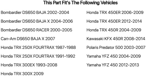 Tusk Comp Series Nerf Bars Replacement Webbing Black Compatible with Honda TRX 300EX 1993-2008/TRX 450R 2004-2009