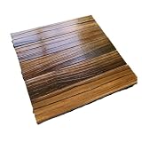 Piastrelle for pavimenti con giunzioni ad incastro antiscivolo 30x30 cm, tavole da esterno for giardino e balcone(Plane have oil 1pc)