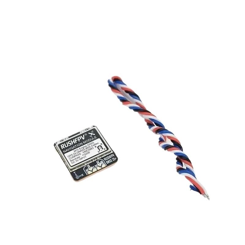 Do modułu RUSHFPV M10 do dwupasmowego GNSS z kompasem ceramicznym 5 V, kwadratowy, 25 mm, o dużym zasięgu, dronów FPV