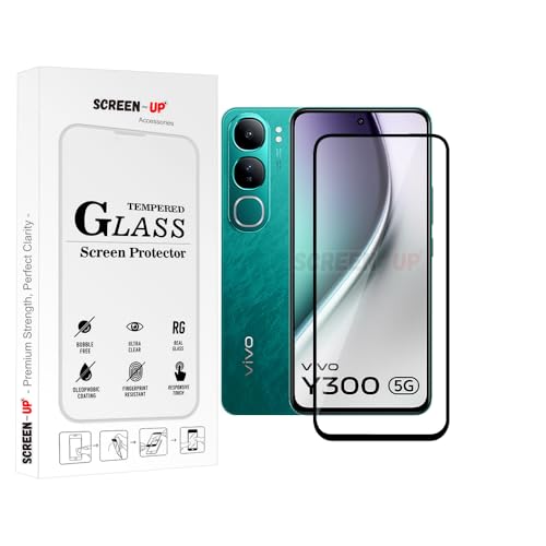 Image of ScreenUp Tempered Glass For vivo Y300 - Ultra Clear, 9H Scratch Resistant, Full Coverage, Easy Install Screen Protector