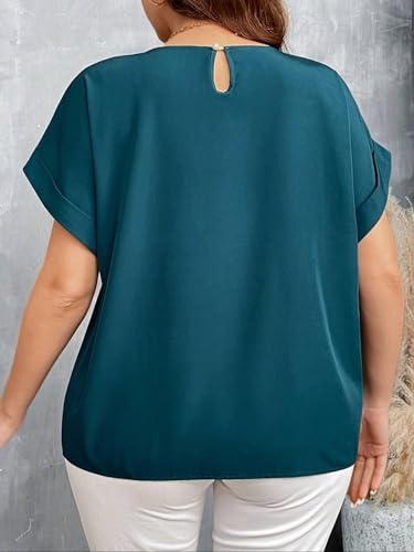 Image of KOTTY Womens Floral Flutter Sleeve Empire Navy Blue Button Boat Neck Top