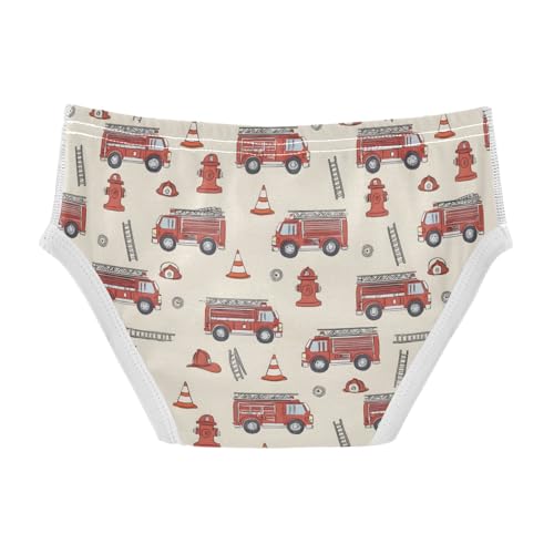 Fire Truck Print Boys' Underwear 100% Cotton Boys' Briefs Soft Toddler Underwear2