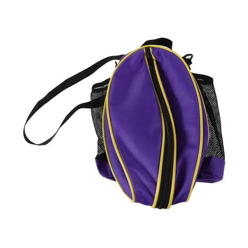 BESTonZON Rugby Ball Single Shoulder Backpack Durable Oxford Sports Bag with Side Pockets for Basketball Soccer Volleyball Comfortable Carry for Daily Activities and Athletic Needs