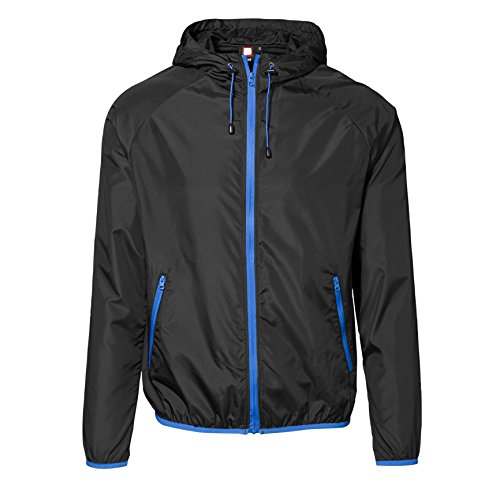 Preisvergleich Produktbild ID Herren Windbreaker-Jacke mit Tasche (3XLarge) (Schwarz)
