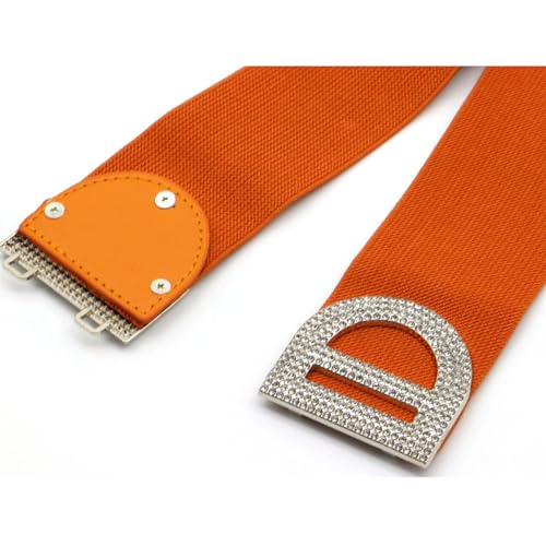 ZYALTFDC Women's Elastic Vintage Belt for Dresses Ladies Women Girls Stretchy Retro Cinch Wide Waist Belt for Women3