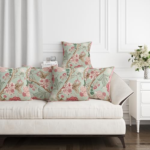 Image of Handmade Throw /Pillow Cushion Cover : 100% Cotton Fabric : High Thread Count : Set of 5