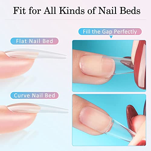 Infeling Gel Nail Glue - 15Ml 4 In 1 Nail Glue Gel For Acrylic Nails Long Lasting, Super Strong Uv Extension Nail Glue, Fit For Flat And Curved Nail Beds, Last 21+ Days #TOP2