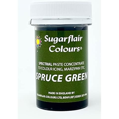 Sugarflair Spectral Concentrated Paste Colour in Spruce Green Cover