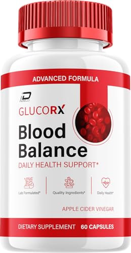 Glucorx Bloodbalance Advanced Formula Pills Gluco-rx All Natural Supplements Reviews for Health Support - 1 Pack - 60 Capsules