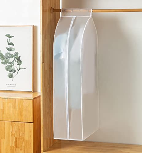 XIAKE Garment Bags M/oth-proof Dust Cover Coat Hanging Clothes Storage Bag Premium Thickened Clothing Organizer Moisture-proof Dust-proof Clothes Cover