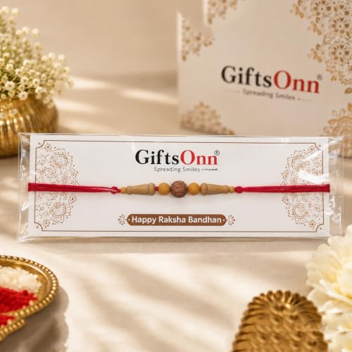 Image of Set for Brother with Printed Mug, Keychain Combo Pack of 5 (Greeting Card,Roli Chawal,Rakhi,Printed Mug,Keychain)| Gift Hamper for Brother.