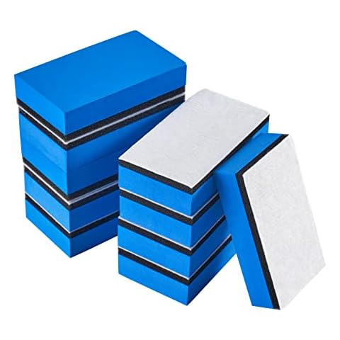 10 PCS Ceramic Coating Applicator Pads, Soft Microfiber Wax Applicator Blocks, Handy Car Polish Sponge Foam Pads, Upgraded 3 Layers, Works Great on Car, Motorcycle, CDs, Glass, Leather and Ceramics Cover