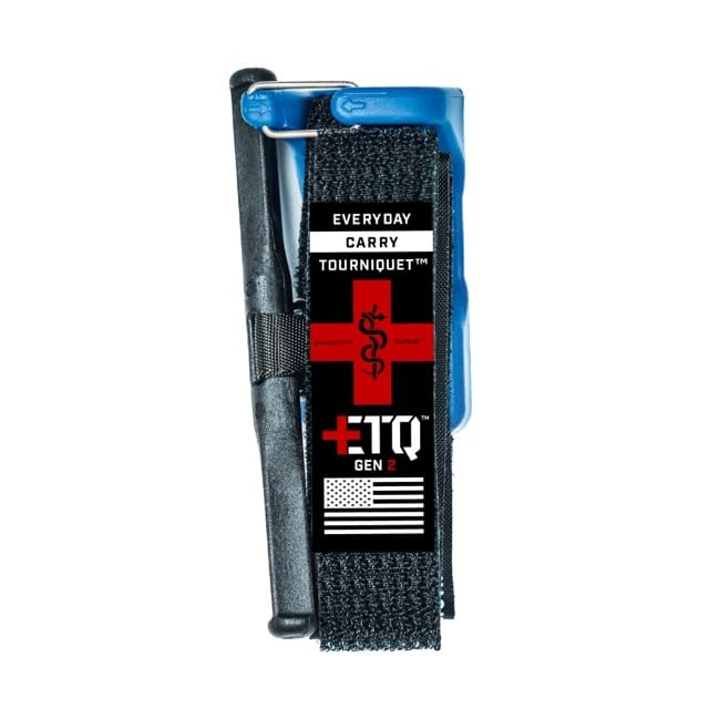 Image of Snakestaff Systems Tourniquet - ETQ Gen 2 Made in The USA | EDC Gear for Trauma Kits, Tourniquet Kits, and Medical Emergency Bags | Blue Trainer (1 Inch)