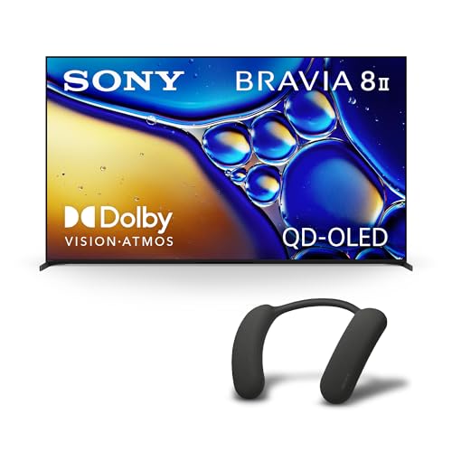 Image of Sony BRAVIA 8 II 55-Inch 4K QD OLED Smart TV (K-55XR80M2) with BRAVIA Theater U Wireless Wearable Speaker (HT-AN7) Bundle