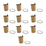 10Pcs/ Set Engine Oil Filters Compatible with Citroen C4 C-ELYSEE DS4 Nemo Xsara Compatible with
