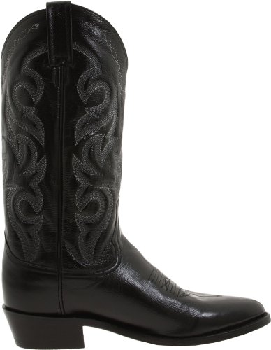 Image of Dan Post Mens Milwaukee Embroidered Narrow Round Toe Casual Boots Mid Calf - Black