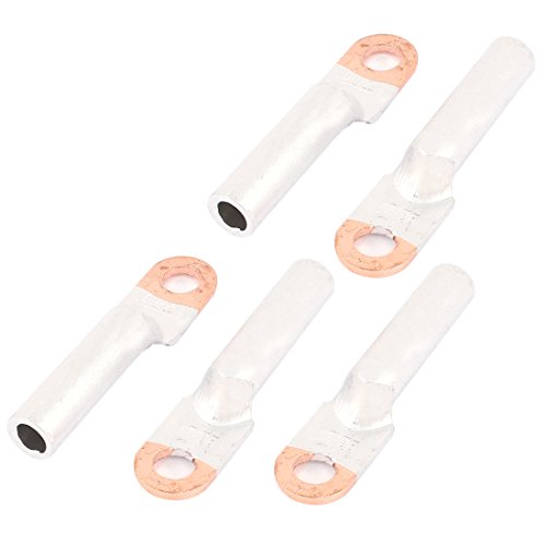 Aexit 5Pcs Terminal bimetálico 3 Wire AWG 5/16 Stud miniatura 1