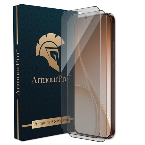 Image of ArmourPro Anti-Glare Matte Tempered Glass for Oppo Reno 15 Pro, Pack of 2, Anti Fingerprint Screen Protector, 9H Scratch Resistant, Smooth Touch, Full Edge to Edge Coverage