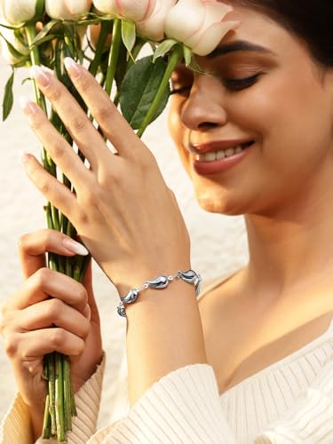 Image of Rubans Stainless Steel Bracelet Stylish Trendy Jewellery Gift for Women & Girls