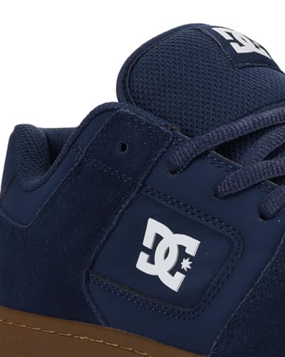 DC Men's Manteca 4 Sneaker, Navy/Gum, 8