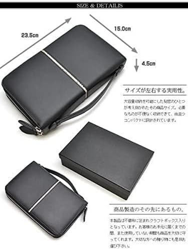 [REDCROW] 牛革エンボス加工 スネークスキンセンターライン 男女兼用 手付き ミドルサイズウォレット 502 [並行輸入品]