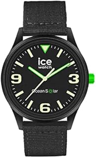 Ice-Watch - ICE ocean Black - Schwarze Herrenuhr mit Tide oceanarmband - 019647 (Medium)