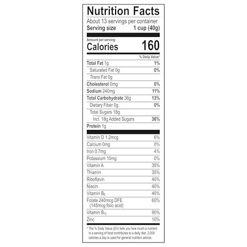 Marshmallow Fruity PEBBLES Breakfast Cereal for Kids, Gluten Free, Made with Sweetend Puffed Rice, 18 oz