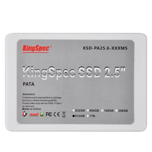ocxutsx 256GB 2.5-inch PATA/IDE SSD, MLC Flash, SM2236 Controller, Compatible with Compact PCs, Older Laptops, Media Players (256, GB)