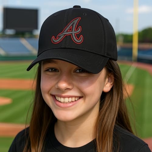 Gorra ajustable deportiva oficial negra para niños miniatura 4