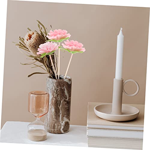 5 unidades palitos difusores aroma ratán natural con flor para aceite esencial miniatura 6