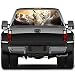 YHMX Ventana Trasera Camión Calcomanía Etiqueta Pegatina Lobo Coche Ventana Ventana Calcomanía Flor Perforado Vinilo Ventana Volver Calcomanía para Camión SUV Van Pickup,A,58x18 Inch