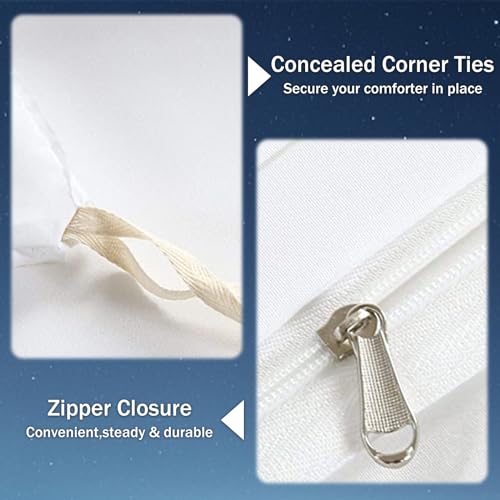 Bedding Duvet Cover Set 3D Print Horse Quilt Cover Bedding Sets, Animal Horse Print Single Double King Size Microfibre Duvet Cover Set with Pillowcases,for Boys Girls (Horse 01, 200cm×200cm) - Image 6