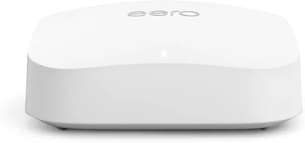 Like-New Amazon eero Pro 6E mesh wifi router (newest model) - Supports internet plans up to 2.5 Gbps, Coverage up to 2,000 sq. ft., Connect 100+ devices, 1-pack